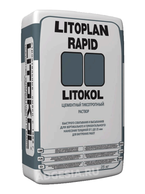 Ремонтная шпатлевка Litoplan Rapid 25кг