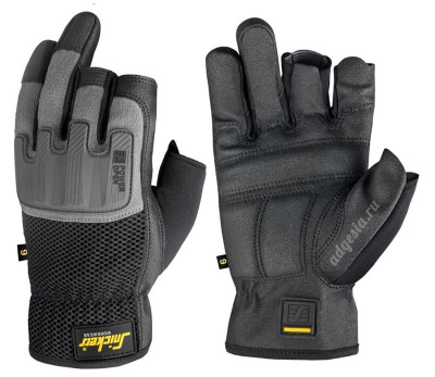 Перчатки без пальцев Snickers Workwear 9586, Power Open Gloves