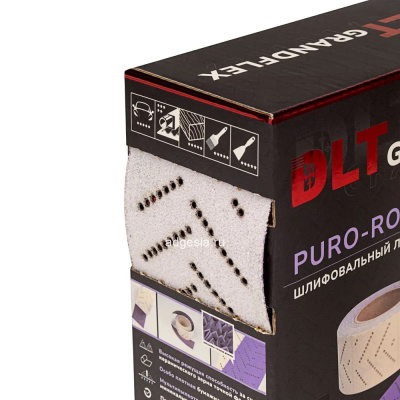 Шлифовальный лист в рулоне DLT GrandFlex PURO-ROLL, P80, 70мм*12м, (керамика точной формы) арт. 3019