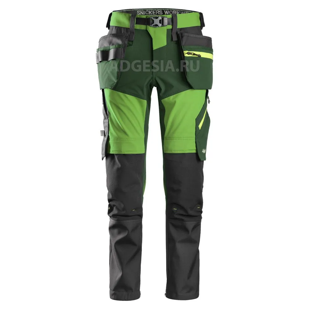 Эластичные брюки с накладными карманами Softshell Stretch Trousers+ Holster  Pockets, Snickers Workwear 6940, размер 48, 3739