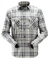 Рубашка в клетку Snickers Workwear, Flannel Checked Long Sleeve Shirt (арт. 8516)