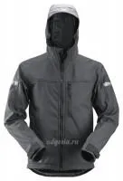 Ветрозащитная водоотталкивающая куртка Soft Shell Jacket with Hood, Snickers Workwear 1229