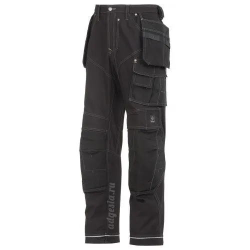 Snickers Workwear 3244 XTR Work Trousers 150 0404 Black Black